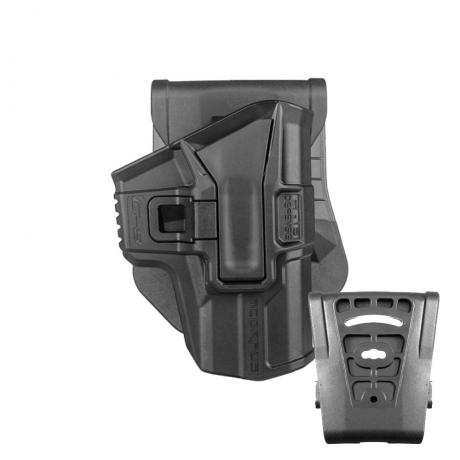 SC-G9 - Polymerové pouzdro Scorpus Glock (17,19) bez pojistky (pádlo i opasková redukce) (PB35) černé