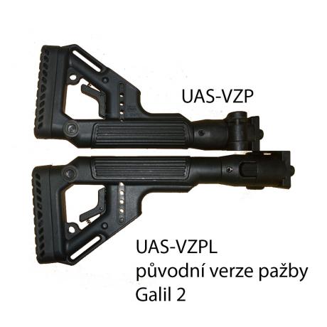 UAS-VZPL - Sklopná pažba pro SA-58 typ Galil-2 - polymerová delší verze - černá