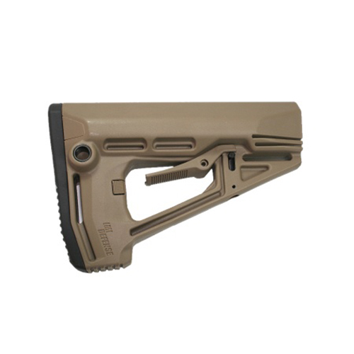 IMI-ZS102 - Taktická pažba pro M16/AR15/M4 s gumovou botkou písková