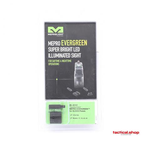 ML-83101G - Meprolight Mepro Evergreen for Glock-Green Ring / Green LED-Square / Green