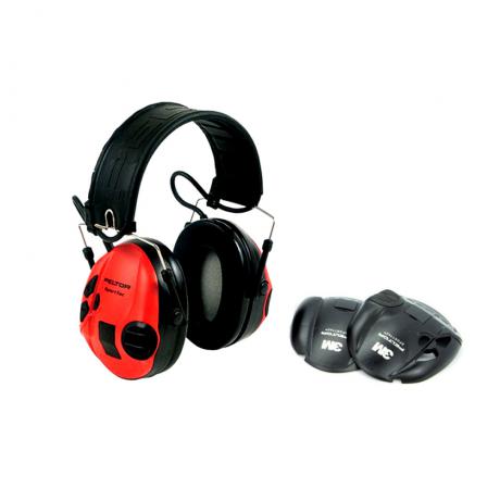 MT16H210F-478-RD - Elektronická sluchátka Peltor SportTac červená - černá