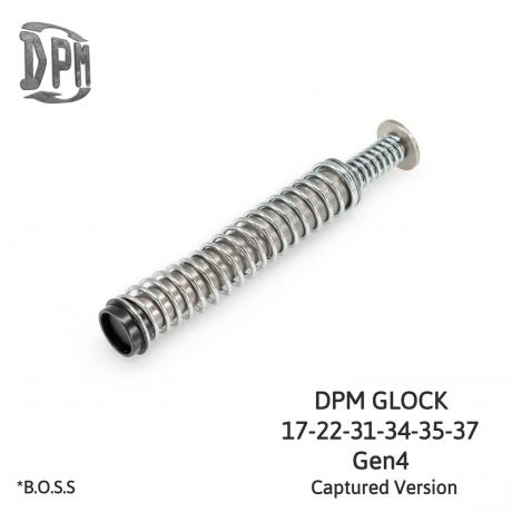MS-GLG4/1 Captured - Vratná pružina DPM pro Glock 17, 22, 31, 34, 35, 37 GEN 4 CAPTURED Black Oxide (BOSS)