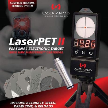 LA-PETII-9MC - Elektronický terč LaserPET II + SureStrike 9mm