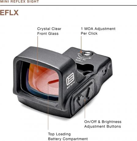 EFLX-3 - Pistolový kolimátor EFLX Mini Reflex Sight - 3MOA