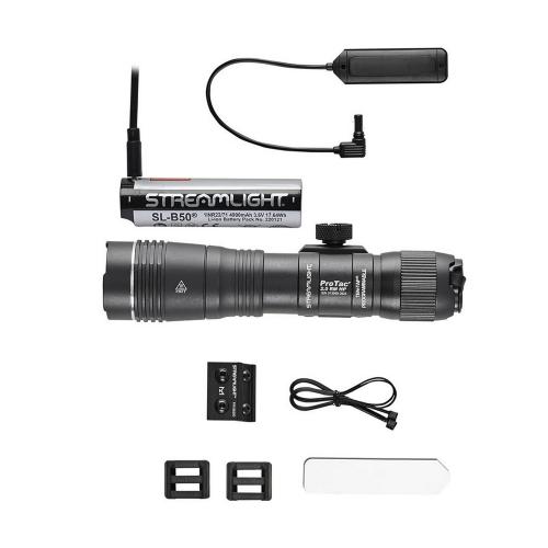 SM89014 - Taktická LED svítilna STREAMLIGHT ProTac 2.0 RailMount HP (2000lm, USB C nabíjení, aku. 4900mAh) se mžikovým kabelovým spínačem