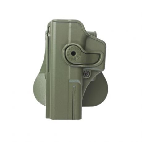 IMI-Z1010LH - Polymerové pouzdro IMI Defense pro Glock 17/22/31 pro leváka s pádlem - zelené