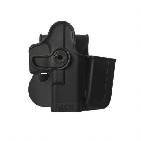 IMI-Z1023 - GK3 polymerové pouzdro IMI Defense pro Glock s integrovaným zásobníkovým pouzdrem - černé